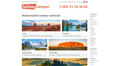 Desktop Screenshot of holidaycamper.de