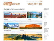 Tablet Screenshot of holidaycamper.nl