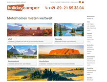Tablet Screenshot of holidaycamper.ch